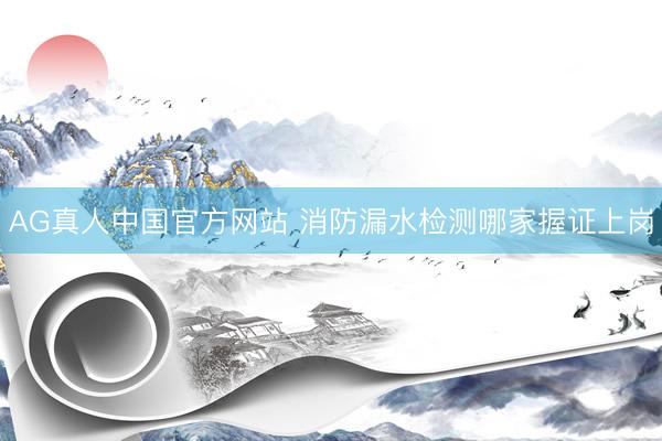AG真人中国官方网站 消防漏水检测哪家握证上岗