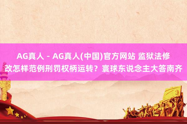 AG真人 - AG真人(中国)官方网站 监狱法修改怎样范例刑罚权柄运转?寰球东说念主大答南齐